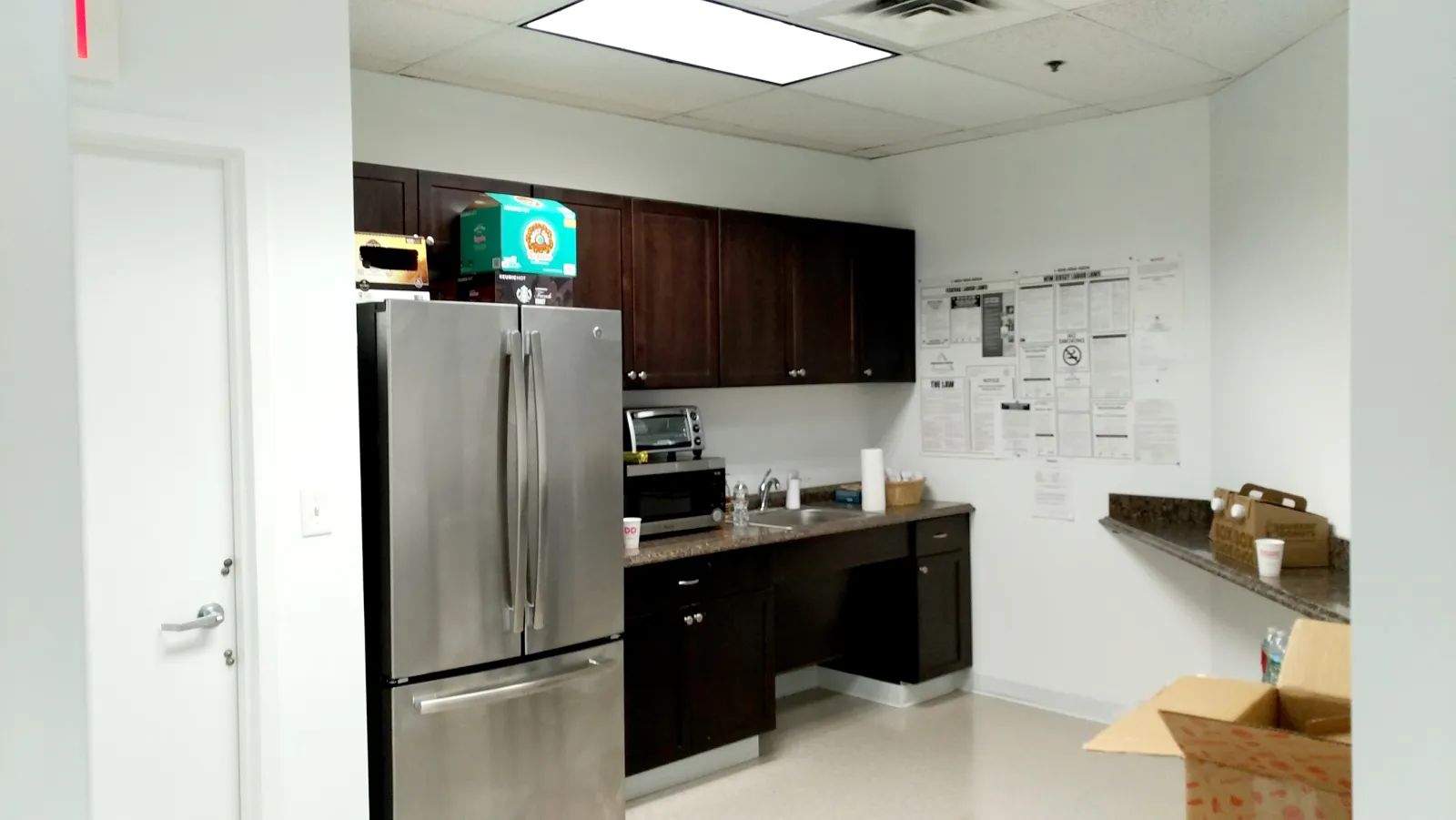 Office café & break room — Nubenco, Paramus NJ — before