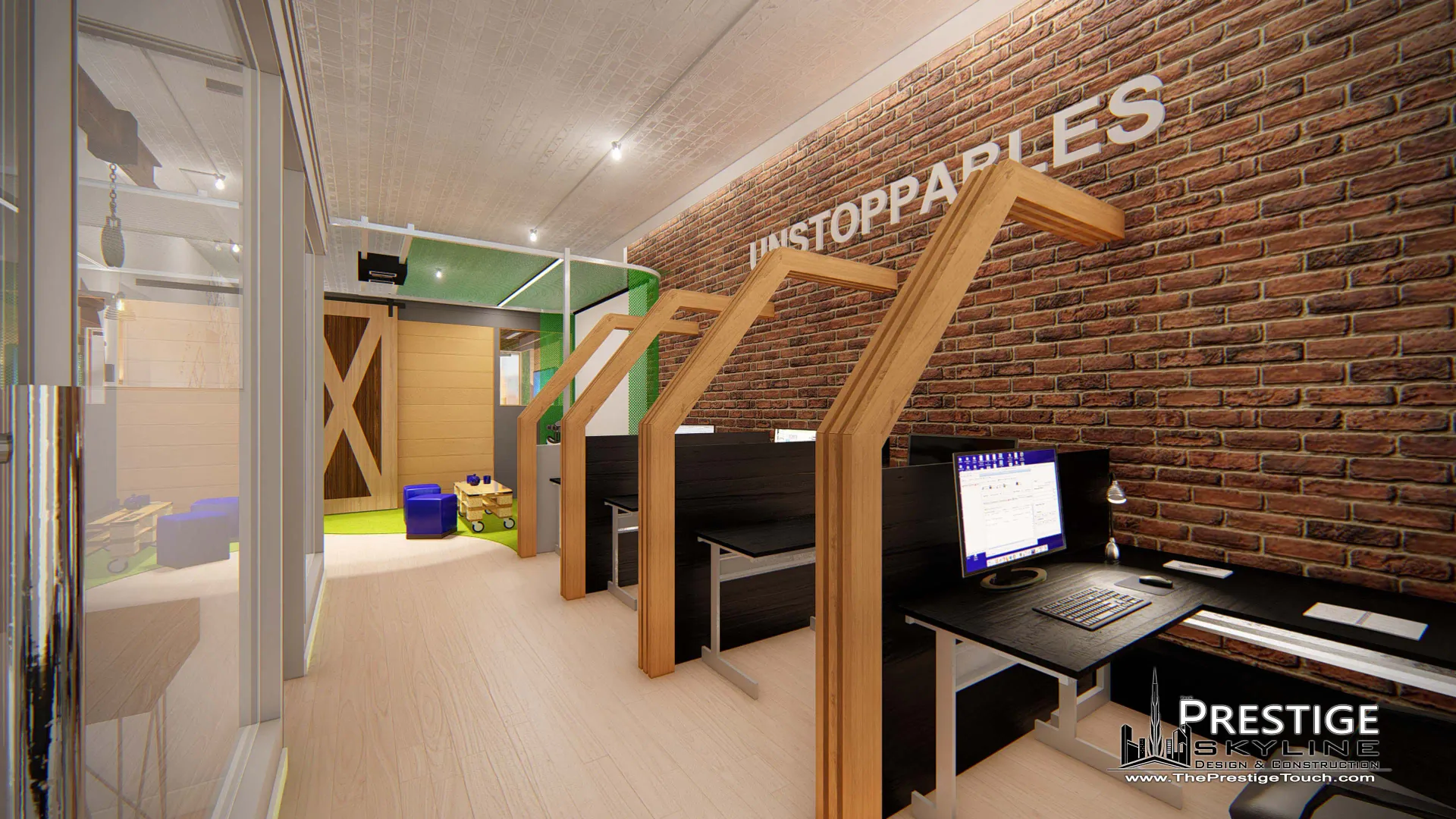 Completed corporate office interior fit-out by Prestige Skyline