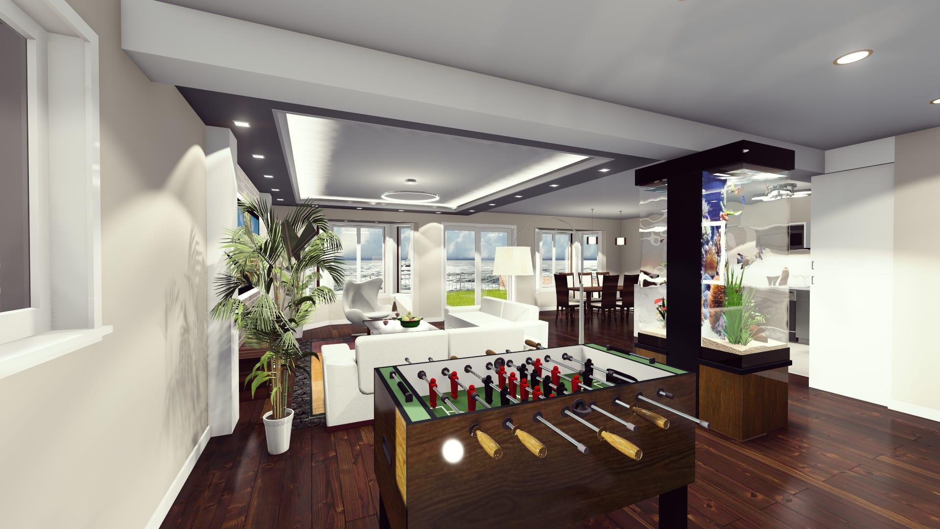 Contemporary building lounge interior by Prestige Skyline
